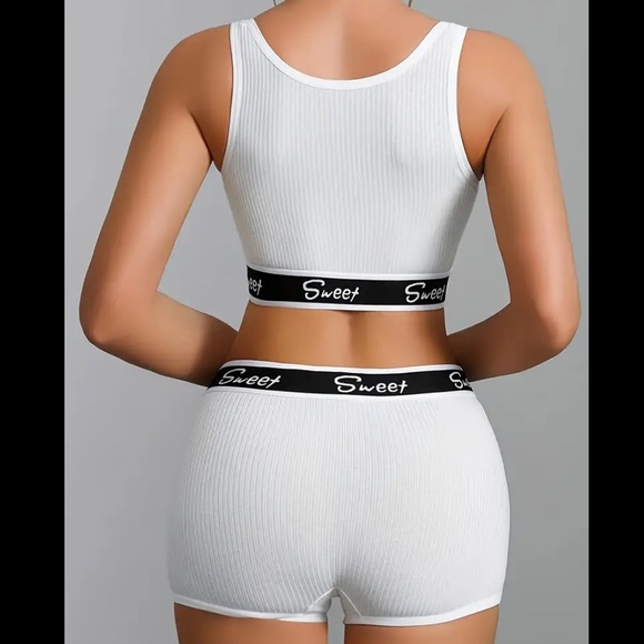 Callie Lives Sweet Love: Athleisure Loungewear High-Waist BoyShort Sets S M L XL - Picture 2 of 16